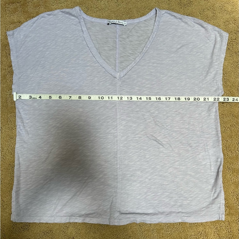 Michael Stars Lavender Sleeveless T-Shirt